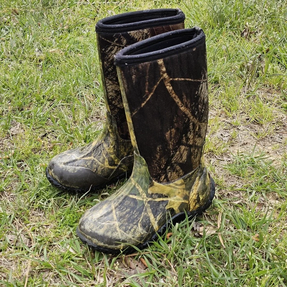Bogs‎ Boots Kids Size 1 Camo Classic High Waterproof Rain Winter Outdoor Hunting